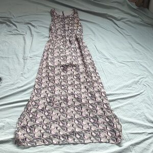 W118 High Waist Gray and Pink Dress S